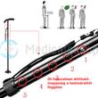 Magic cane összecsukható állítható járóbot LED lámpával Magic cane összecsukható állítható járóbot LED lámpával