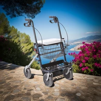 Dyone 1.0 összecsukható állítható rollátor 4 kerékkel Mopedia