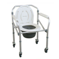 Gördíthető állítható magasságú összecsukható aluminium szoba wc -fürdető szék egyben JL696L