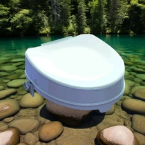 WC magasító 15 cm csavaros rögzítés 250 kg tetővel MB5513