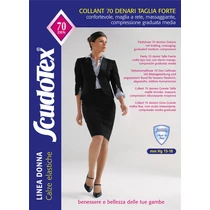 S-479 Scudotex Extra méretű kompressziós harisnyanadrág 70 den Nature, erősebb testalkatú hölgyeknek