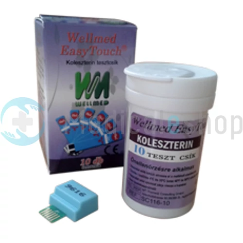 Tesztcsík Wellmed Easy Touch Cholesterol 10 db