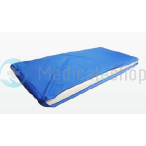 Vízálló matracvédő huzat ápolási matrachoz kék zippzáras 200 x 90 x 10 cm